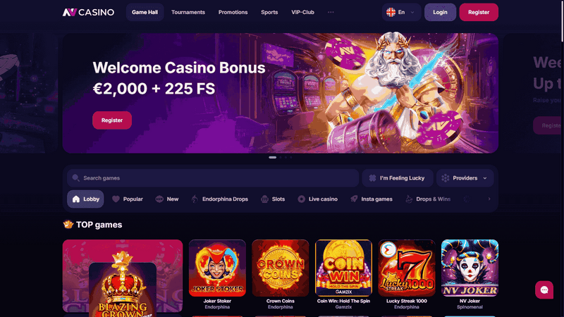 Recension av sportspel på NV Casino